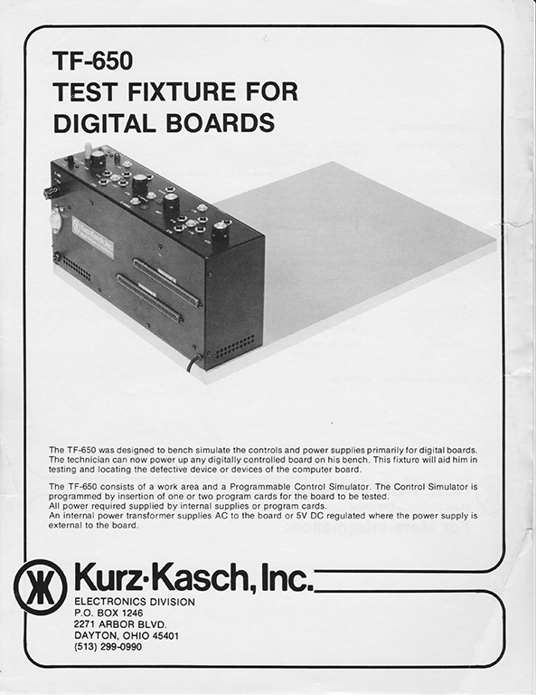 Kurz Kasch Catalog Arcade 72